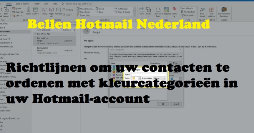 Richtlijnen om uw contacten te ordenen met kleurcategorieën in uw Hotmail-account